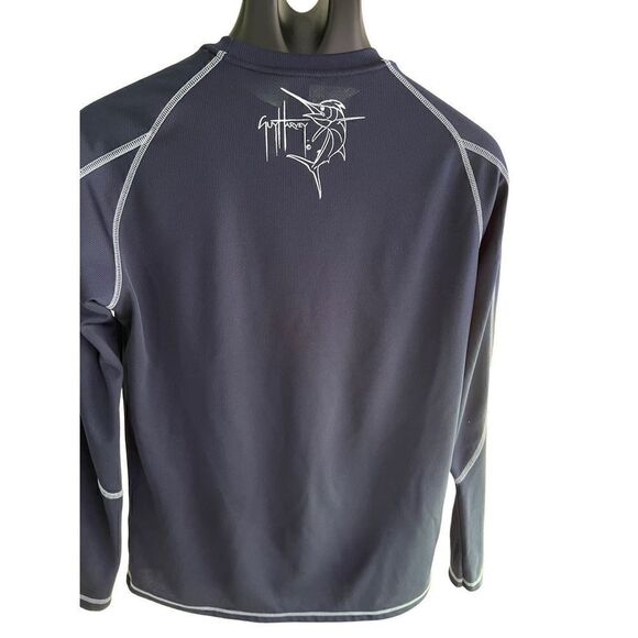 Guy Harvey Mens T-shirt Blue Fishing Shirt SZ S Double Dry - Picture 4 of 9